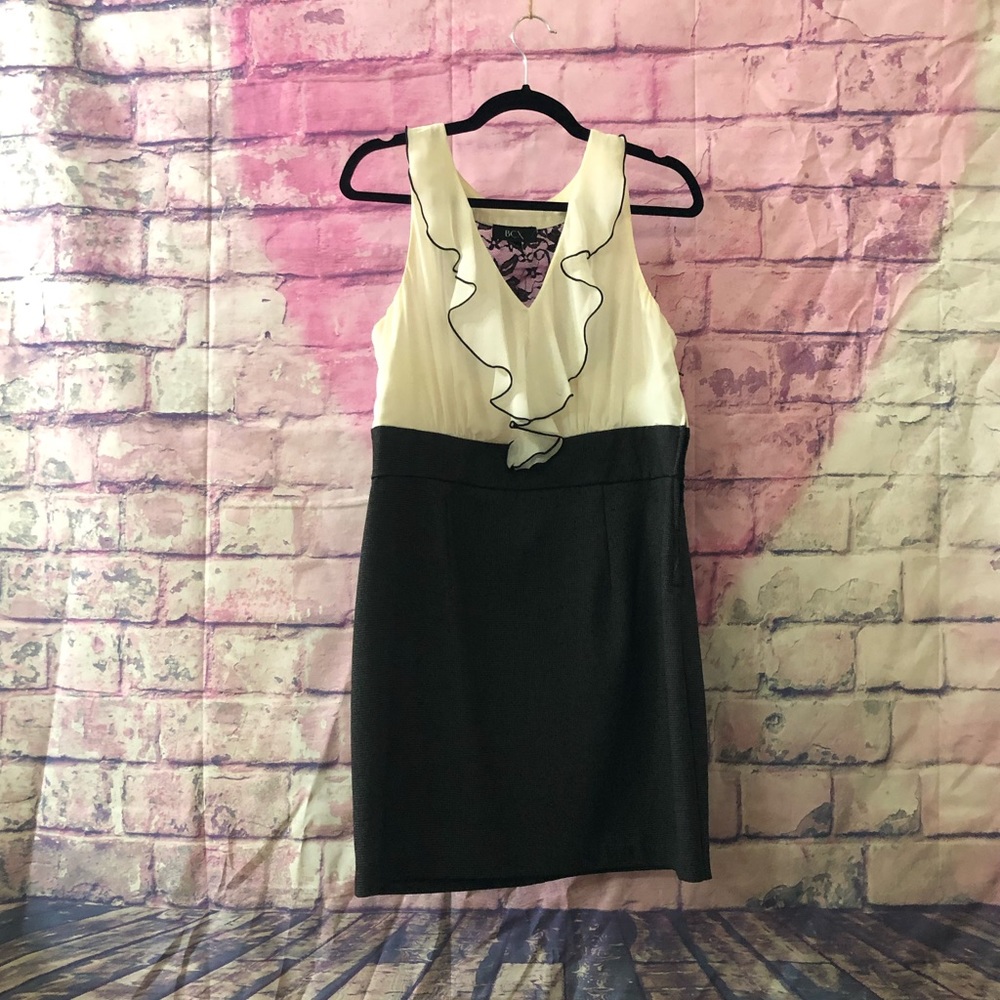 Ruffled to the knee dress